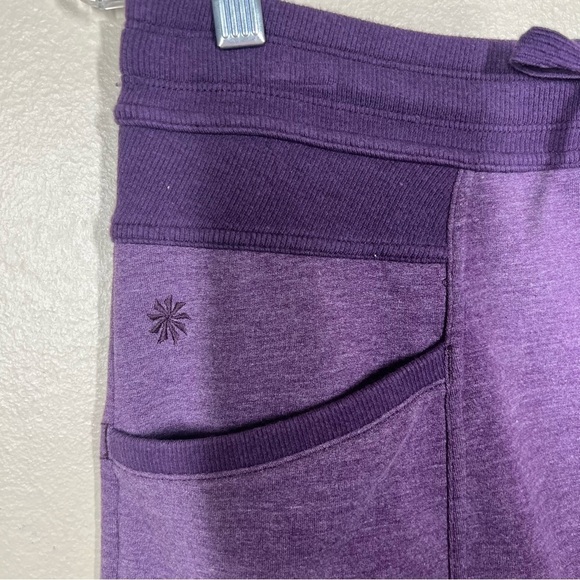 Athleta Womens Purple Drawstring French Terry Athletic Skirt Size Large - Picture 3 of 8